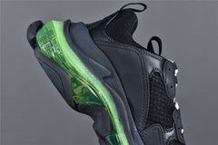 Bciaga Triple S Clear Sole Black/Fluorescent Yellow