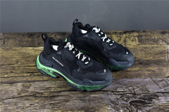 Bciaga Triple S Clear Sole Black/Fluorescent Yellow