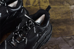 Blciga Triple S Allover Logo Black