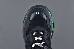 Bciaga Triple S Clear Sole Black/Fluorescent Yellow