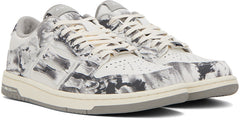 AMIRI Gray Tie Dye Skel Top Low Sneakers