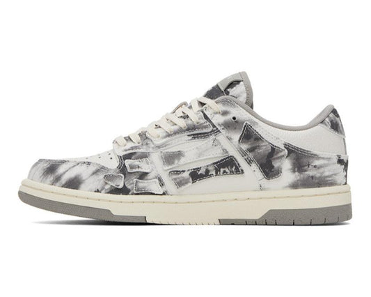 AMIRI Gray Tie Dye Skel Top Low Sneakers