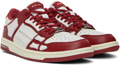 AMIRI Red & White Skel Low Sneakers