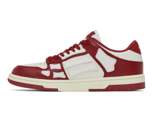 AMIRI Red & White Skel Low Sneakers