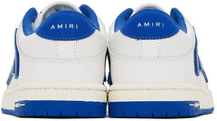 AMIRI White & Blue Skel Top Low Sneakers