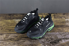 Bciaga Triple S Clear Sole Black/Fluorescent Yellow