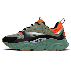 Dior B22 Orange Olive Black Trainer