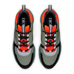 Dior B22 Orange Olive Black Trainer